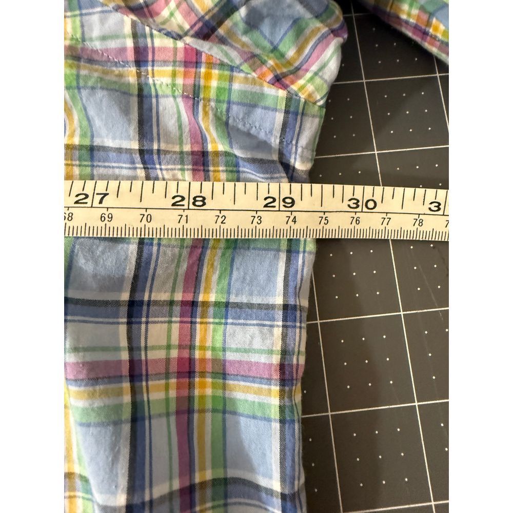 Ralph Lauren XXL Classic Fit Plaid Button Down Long Sleeve Shirt Preppy Spring - Picture 10 of 11